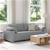 Traylux Divano a 3 posti, 220 cm, in tessuto, moderno, imbottito, con comodi braccioli, design traspirante, durevole e resistente all'usura, per soggiorno, camera degli ospiti e ufficio