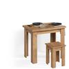 Livinity Tavolo da pranzo con sedia Tiberio, Rovere sabbia, 90 x 60 cm