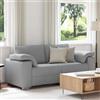 Traylux Divano a due posti grigio chiaro, 180 cm, tessuto con design traspirante, durevole e resistente all'usura, ideale per soggiorno, camera degli ospiti e ufficio, con funzione relax