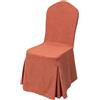 Generic Coprisedie con Schienale 6 Pezzi, Copri Sedie Soggiorno e Cucina, | Rivestimento Universale, Fodera con Gonna a Pieghe 360°, Antimacchia Lavabile(Orange,1pc)