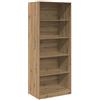 zuentd Armadio in rovere artistico 80x50x200 cm in materiale a base di legno con 5 | Per corridoio, 5 scomparti, resistente all'umidità, montaggio a parete