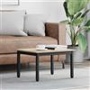 Generic Tavolino Rettangolare 60x50x36 cm in Legno Ingegnerizzato e Metallo | Piano spazioso, gambe in metallo, stile minimalista, facile pulizia, uso quotidiano