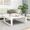 Generico Tavolino da Salotto Bianco 100x100x35 cm in Legno Multistrato,Bianco,20kg,808630