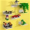 Noideeer Confezione da 6 mensole galleggianti da parete compatibili con mattoncini Lego (6, bianco)