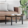 Generic Tavolino da Salotto Rettangolare 60 x 50 x 36 cm Legno e Metallo | Design minimalista, costruzione stabile, superficie spaziosa, facile pulizia, stile versatile