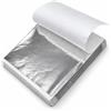XMIRAKLIX 100 Fogli Foglia Argento Imitazione 8 x 8,5 cm per Pittura e Bricolage | Foglia argento decorativa per resina tela mobili cornici e progetti DIY effetto foglia oro per pittura