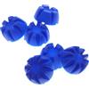 HEMOTON 6 Pezzi Blu Tazza per Colata Floreale in Silicone, 5-10 Scomparti | Strumento Riutilizzabile per Resina e Altri Medium, Separazione Netta, Rilascio Facile, per Artisti e Principianti