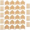 Hoement 10 Fogli Angoli Foto Adesivi per Album Scrapbooking, 10 Khaki | Montaggio Sicuro, Uso Facile, per Creare Album Fotografici e Lavori Creativi, Carta Khaki, per Foglio