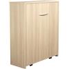 Arredo Stock Letto singolo estraibile e a scomparsa con mobile, rete e materasso, 80x190 cm (olmo)