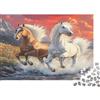 6N2X9A4S Cavalli al Galoppo Puzzle 1000 Pezzi Carta per Adulti Scenario Montano Mattutino Relax Concentrazione Decorazione Regalo Famiglia 38x26cm/1000pcs