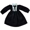 niannyyhouse Vestito retrò in tinta unita compatibile con bambole Blythe, OB24, con giunture sferiche, accessori per vestire (nero)