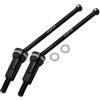 GPM 4140 Medium Carbon Steel Front Or Rear CVD Drive Shafts With Aluminium 7075 Wheel Hex For Arrma 1:18 4WD GRANITE GROM MEGA 380 BRUSHED-ARA2102 / TYPHON GROM MEGA 380 BRUSHED-ARA2106 Upgrades - Silver