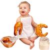 Generico Set da Cuoco per Neonato Cotone Baby Chef Grembiule e Cappello per Foto | Set Cucina Bambini Cotone Grembiule Bambino, Cappello e Grembiule Cuoco Bambino per Cosplay