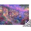 6N2X9A4S Notte Villaggio Lago Puzzle 1000 Pezzi Carta Puzzle per Adulti Relax Concentrazione Decorazione Casa Regalo Famiglia 38x26cm/1000pcs