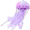 RLOMUTE Peluche Meduse colorate Cuscino giocattolo animale morbido e carino adatto per San regali per feste compagni camera da letto per decorazione per la casa regalo per bambini 5.9 pollici viola