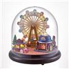 CUTEROOM Casa delle bambole in miniatura con luce LED e musica, campanella decorativa in vetro, kit fai da te per adulti, modellisti e collezionisti