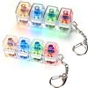 BTFO 2pz Tastiera Fidget, Luminosi Giocattolo Antistress con Tasti a Scatto Portatile Mini Giocattolo Antistress con Tasti a Scatto per Adulti (Nero Bianco)