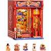 Rolife Casa in Miniatura da Costruire Book Nook Kit Fai da te | 3d Puzzle Legno con Luci Decorazione Libreria Casa Modellismo da Costruire Adulti Diorama Modellismo