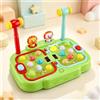 Strixorn Whack a Mole - Gioco musicale interattivo, 2 martelli, 16 talpe | Promuove le abilità motorie, giocattolo di sviluppo con illuminazione e effetti sonori, display LCD, gioco arcade per bambini