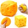 OKINAYO 2 pc Cheese Squishy Square,Giocattolo Squishy Formaggio | Giocattolo Antistress Squishy Cheese,Squeezes Toys,Squishy antistress,per Spremere e Rilassare(8cm+5cm)