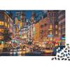DAFUfbw Berlino, Germania Puzzle 1000 Pezzi Riciclato Strade Notturne Città Puzzle per Anziani Accessori Gioco Festa Sviluppa Intelligenza Ragazzo & Ragazza Educativo Divertente 38x26cm/1000pcs