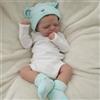 Reborn Baby Bambole 18 Pollici Realistiche con Corpo Intero in Tessuto Bambine Realistiche Appena Neonato Dormiente con Cappellino e Calzini