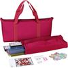 Generico Set Mah Jongg Americano Completo Portatile Mahjongg, Regole, | Set Mahjong con Borsa da Trasporto Per Anziani Principianti Adulti Donne Apprendimento Completo Portatile Bello