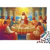 ZQXJNHPKRB Cena Gruppo Religioso Puzzle 1000 Pezzi Carta per Adulti Scena Arte Classica Gioco di Puzzle 1000 Pezzi Relax Casa Decorazione Regalo 70x50cm/1000pcs