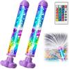 Haokelai 2 pistole ad acqua a LED Glowing Rainbow 2026, fuochi d'artificio, romantiche pistole ad acqua con effetto fuochi d'artificio, per feste in piscina e giochi d'acqua all'aperto
