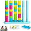 Mbuaopa Color Matching Stacking Ring Puzzle Game, Wooden Colour Sorting Stack Challenge Game, con 50 Sfide, Gioco di puzzle testa a testa impilabile, 2026 Upgraded rompicapo da tavolo per Famiglia
