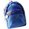 HDouii Mini zaino per bambole, borsa per la scuola, accessori per la casa delle bambole, decorazione della casa delle bambole, mini borsa per la scuola, accessori per la scuola, colore blu