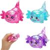 SxiGxiv Axolotl Squishy - Set di 3 strumenti rilassanti per adulti, decorazione da scrivania, perfetto per ufficio e studio