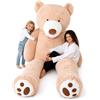 MKS Orsacchiotto XXL 340 cm, morbido peluche XXL con cerniera e rivestimento lavabile, grande orsacchiotto gigante come idea regalo, per la cameretta dei bambini e decorazione