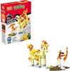 Mega Brands Mega Construx- Pokemon, Personaggio di Ponyta Assemblabile con Gambe, Testa e Coda Snodati, Giocattolo per Bambini 6+ Anni, GKY86