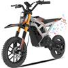 HITWAY Moto elettrica per bambini, 36 V 10,4 Ah, altoparlante Bluetooth, 10/15/25 km/h, fino a 45 km di autonomia, pneumatici gonfiabili da 10 pollici, doppia sospensione, per bambini dai 6 anni in su