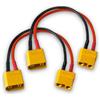VUNIVERSUM 2 cavi di prolunga Premium XT90 da maschio a femmina maschio a femmina ad alta corrente cavo adattatore 20 cm 14 AWG per batteria Lipo