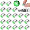 LQTSLFM 20 Pezzi Mini Luci LED con Batteria, Micro Luce Casa delle Bambole | Micro Luci a Batteria, Alloggiamento Argentato, Mini LED per Feste Vetrine Lavori-Creativi Casa delle Bambole Illuminazione