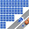 Sinbana 25pz Connettori per Pista Compatibili con Hot Wheels BHT77, Ricambi Pista da Corsa in ABS per Auto Giocattolo in Scala 1:64 (Blu)
