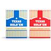 Generico Set 2 Mazzi Carte da Poker Texas Hold'em 100% Plastica Jumbo Index 6,3x8,8 cm Rosso e Blu