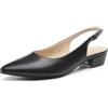 DREAM PAIRS Décolleté Slingback Tacco Basso | Punta Appuntita, Cinturino Regolabile, Tacco Largo 2.8 cm, Soletta Traspirante per Ufficio