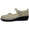 Cinzia Soft Scarpe Donna Ballerine con Strap in Pelle Beige, Linea Ortopedica, Pianta Larga e Plantare Estraibile, 2805