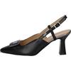 Valleverde DéColleté Donna Nero 28466 Scarpe Aperte Estive Con Tacco A Rocchetto Altezza 7.5 Cm (Nero, Sistema Taglie Calzature EU, Adulto, Donna, Numero, Media, 37)