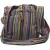 Fwosi Borsa a tracolla da viaggio, unisex, in canapa, hippie, stile boho, per uomo e donna, leggera, in cotone, a tracolla laterale, chiusura con cerniera, cinturino regolabile, fatto a mano in Nepal