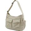 Zhcwldmi Borsa in tela da donna look Y2K, adatta come borsa messenger e borsa a tracolla per tutti i giorni e il lavoro (verde)