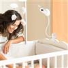 inRobert Supporto per baby monitor video per Philips Avent Babyphone SCD843/26, SCD833/26, SCD630/26, adatto per tavoli e culle con uno spessore inferiore a 4,5 cm (supporto a clip)