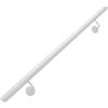 Drsyffsup Corrimano per scale interne da 30 cm a 600 cm, corrimano di sicurezza bianco con tubo in ferro zincato, ringhiera per scale industriali per giardino, corridoio, soffitta, patio(120cm)