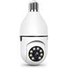 Voltix Telecamera WiFi E27 360° con Controllo PTZ e Visione Notturna | Audio Bidirezionale, Rilevamento Movimento, Visione Notturna a Colori, App iCSee, Per Interni