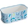 Roadoor Vasca da bagno pieghevole portatile 110 x 60 x 50 cm, vasca da bagno pieghevole per adulti freestanza, vasca da bagno senza gonfiaggio, secchio bagno turco sauna, vasca da bagno caldo ghiacciato spa