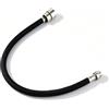 Generic Tubo Flessibile Rubinetto Cucina F1/2 M15, 50/60/85 cm (nero, 60cm) | Ricambio nylon intrecciato F1/2 M15 antideflagrante alta pressione per lavello.