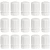 Junrvivy 15 manopole per riscaldamento a pavimento M30 x 1,5 | Interruttore a mano M30 × 1,5, tappo per valvola del radiatore, in plastica ABS per regolazione della temperatura